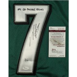 Michael Vick Signed Eagles Jersey: Inscribed "NFL QB Rushing Record" #3/10 (JSA COA)