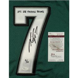 Michael Vick Signed Eagles Jersey: Inscribed "NFL QB Rushing Record" #9/10 (JSA COA)