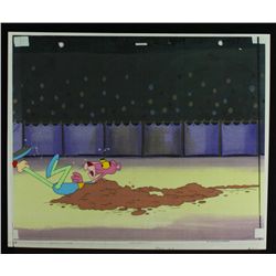 Pink Panther Original Animation Production Cel with Background (PA LOA)