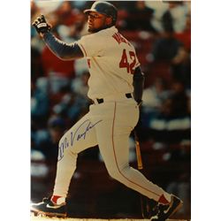 Mo Vaughn Signed 30"x40" Red Sox Poster (JSA LOA)