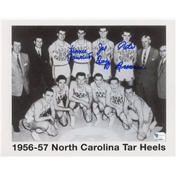 Lennie Rosenbluth, Joe Quigg and Pete Brennan Signed North Carolina 8x10 Photo (GA COA)