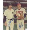 Image 1 : Nolan Ryan & Jim "Catfish" Hunter Signed 8x10 Photo (GA COA)