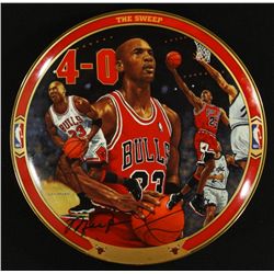 Michael Jordan Limited Edition 8" UDA Bradford Exchange Commemorative Plate: "The Sweep"