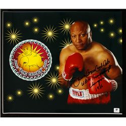 James "Bone Crusher" Smith Signed 11x14 Photo: Inscribed "WBA Heavyweight Champion 1986" (GA COA)
