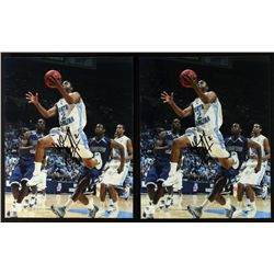 Lot of 2 Signed Wayne Ellington UNC 8x10 Photos (GA COA)