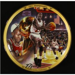 Michael Jordan Limited Edition 8" UDA Bradford Exchange Commemorative Plate: "1991 Championship"
