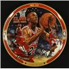 Image 1 : Michael Jordan Limited Edition 8" UDA Bradford Exchange Commemorative Plate: "NBA 101"