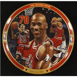 Michael Jordan Limited Edition 8" UDA Bradford Exchange Commemorative Plate: "The Record Game"