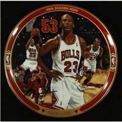Michael Jordan Limited Edition 8" UDA Bradford Exchange Commemorative Plate: "NBA Season High"