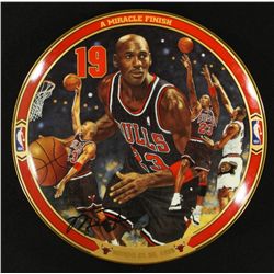 Michael Jordan Limited Edition 8" UDA Bradford Exchange Commemorative Plate: "A Miracle Finish"