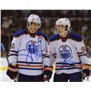 Image 1 : Shawn Horcoff & Ryan Nugent-Hopkins Signed Oilers 8x10 Photo (GA COA)