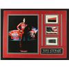 Image 1 : Tony Stewart NASCAR 16x12 Custom Display Piece with Sheet Metal & Race-Used Tire (COA)