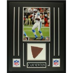 Cam Newton Panthers 16x20 Custom Display with Piece of Football