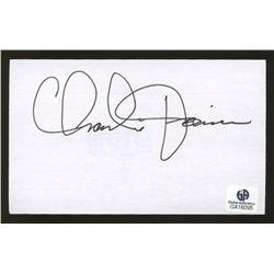 Charlie Joiner Signed 3x5 Index Card (GA)
