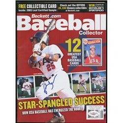 Rickie Weeks Signed Brewers Team USA Beckett Magazine (JSA COA)