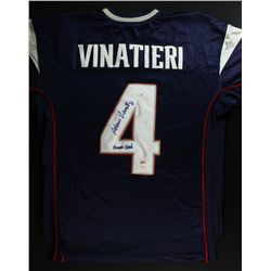 Adam Vinatieri Signed Patriots Jersey: Inscribed "Game Used" (Vinatieri Hologram)