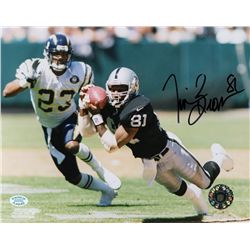 Tim Brown Signed Raiders 8x10 Photo (SOP COA)