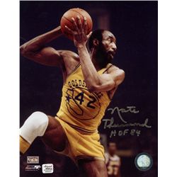 Nate Thurmond Signed Warriors 8x10 Photo: Inscribed "HOF 84" (AR COA)