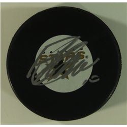 Brenden Morrow Signed Stars Logo Puck (GA COA)