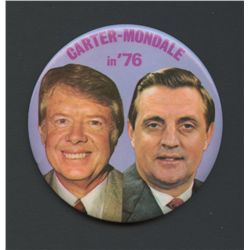 Jimmy Carter & Walter Mondale 1976 Campaign Button