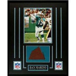 Dan Marino Dolphins 16x20 Custom Display with Piece of Football