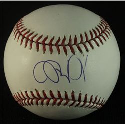 Andrew Miller Signed OML Baseball (GA COA)