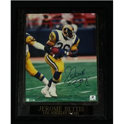 Jerome Bettis Signed 11x13 Photo Plaque (GA COA)