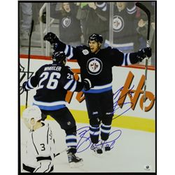 Evander Kane & Blake Wheeler Signed Jets 11x14 Photo (GA COA)