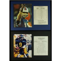 Lot of (5) Signed Custom Matted Pieces: Harris, Ferguson, Cousineau, Flores & Williamson (PA LOA)