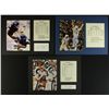 Image 2 : Lot of (5) Signed Custom Matted Pieces: Hoak, Haslett, Bacon, O'Brien & Butler (PA LOA)