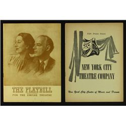 Lot of (2) New York Playbills Featuring Leo Durocher, Bill Dickey and Mel Ott