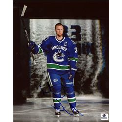 Henrik Sedin Signed Canucks 8x10 Photo (GA COA)