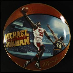 Michael Jordan Limited Edition 8" UDA Bradford Exchange Commemorative Plate: "5x MVP"