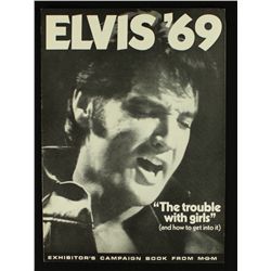 Elvis Presley Vintage 1969 "The Trouble with Girls" MGM Exhibitor's Campaign Book