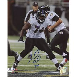 Michael Oher Signed Ravens 8x10 Photo (GA COA)