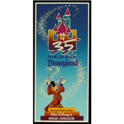 Disneyland 35th Anniversary Commemorative Oversized 3-D Pop-Up Map