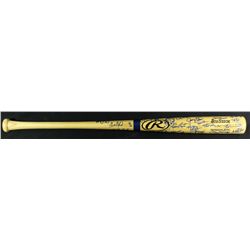 2001 Southern League Bat Signed by 46: Including Tommy John & Carl Crawford (SOP LOA)