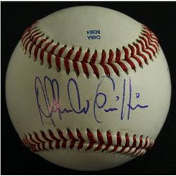 Alfredo Griffin Signed OL Baseball (GA COA)