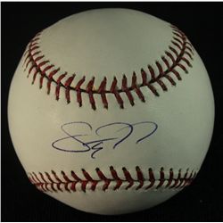 Stephen Drew Signed OML Baseball (GA COA)