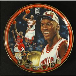 Michael Jordan Limited Edition 8" UDA Bradford Exchange Commemorative Plate: "1996 Championship"