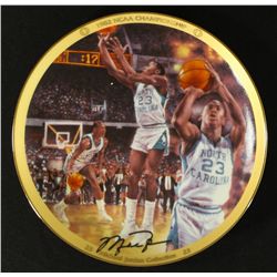 Michael Jordan Limited Edition 8" UDA Bradford Exchange Commemorative Plate: "NCAA Championship"