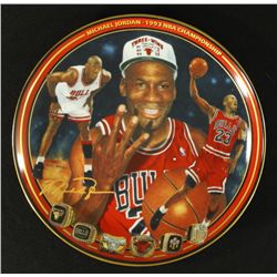 Michael Jordan Limited Edition 8" UDA Bradford Exchange Commemorative Plate: "1993 NBA Championship"
