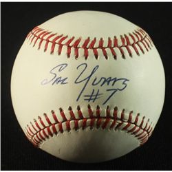 Sal Yvars Signed ONL Baseball (GA COA)