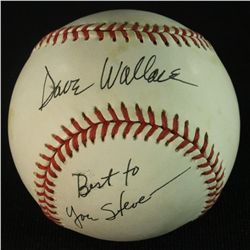 Dave Wallace Signed ONL Baseball (GA COA)
