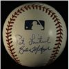 Image 2 : ROY Baseball Signed by (3) with Butch Metzger, Gary Matthews & Pat Listach (GA COA)