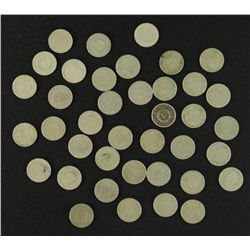 Lot of (40) Liberty Nickels: Years Ranging From 1900 - 1912