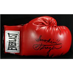 Joe Frazier Signed Boxing Glove: Inscribed "Smokin" (PSA COA)