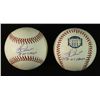 Image 1 : Lot of (2) Bucky Dent Signed OML Yankees Baseballs: Various Inscriptions (PA LOA)