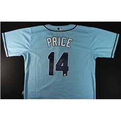 David Price Signed Devil Rays Jersey (GA COA)