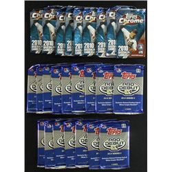 Lot of (25) Unopened Baseball Card Packs From 2010